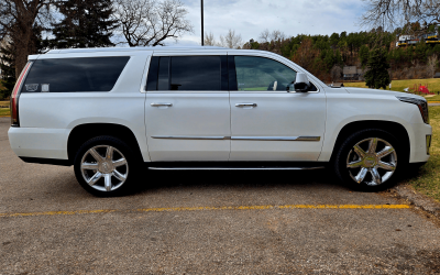 Side view of "Teddy" Cadillac Escalade Premium ESV
